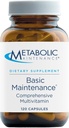 Manutenzione metabolica Basic Maintenance Plus D-3 Senza Ferro - Twice Daily Multivitamin con Methylfolate + Methyl B12 (120 capsule)
