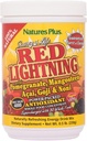 NaturesPlus Quelle des Lebens Red Lightning Energy Drink Powder - .5 lbs - Mixed Berry Flavor - Natural Energy Boost - mit ganzer Nahrung, Antioxidantien & Red Superfoods - Glutenfrei - 38 Portionen