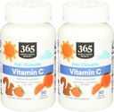 365 by Whole Foods Market, Bambini Essentials Chewable Vitamin C, 90 Conte (Pack of 2)