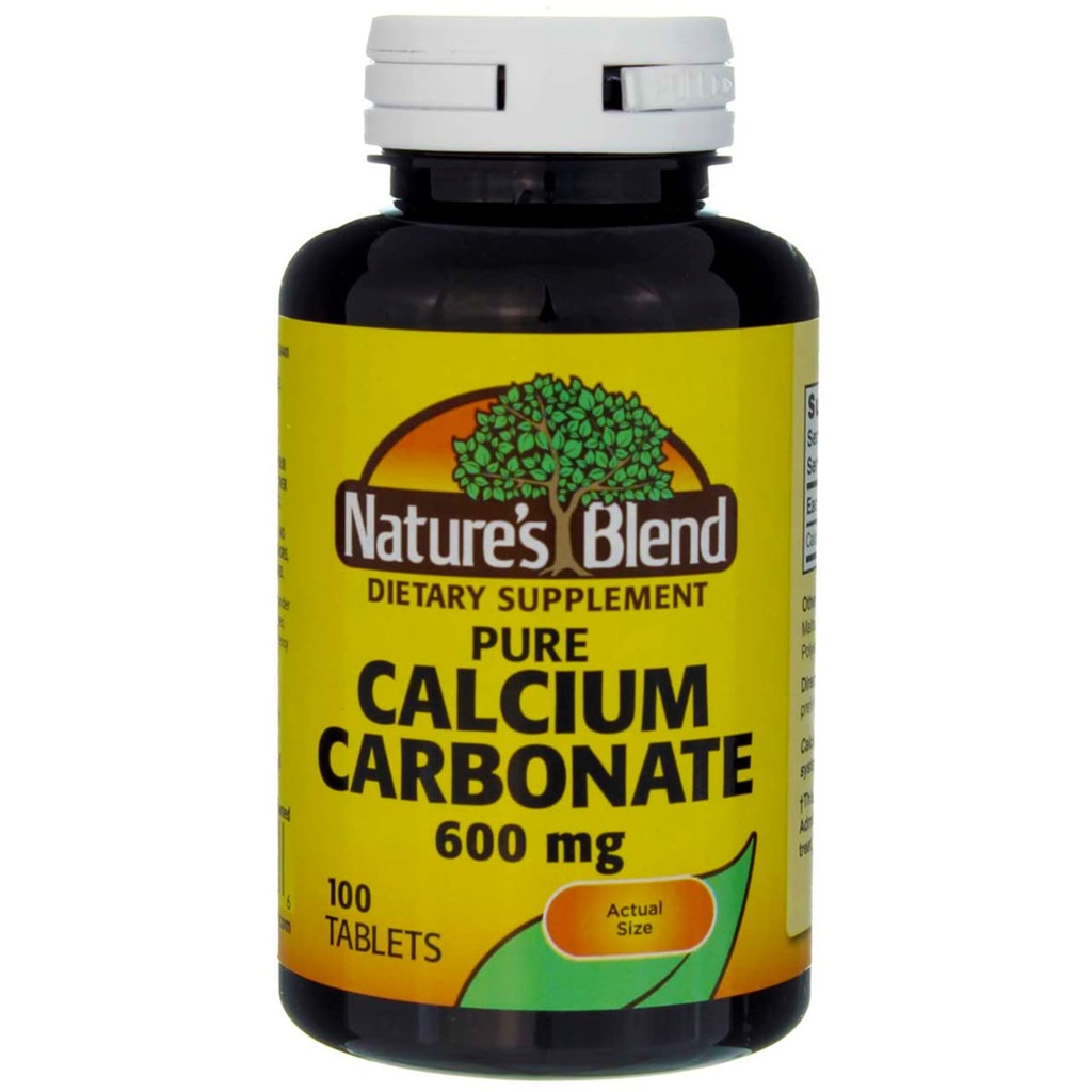 Naturale`s Blend Calcium Carbonate 600mg compresse 100 ct (confezione di 2)