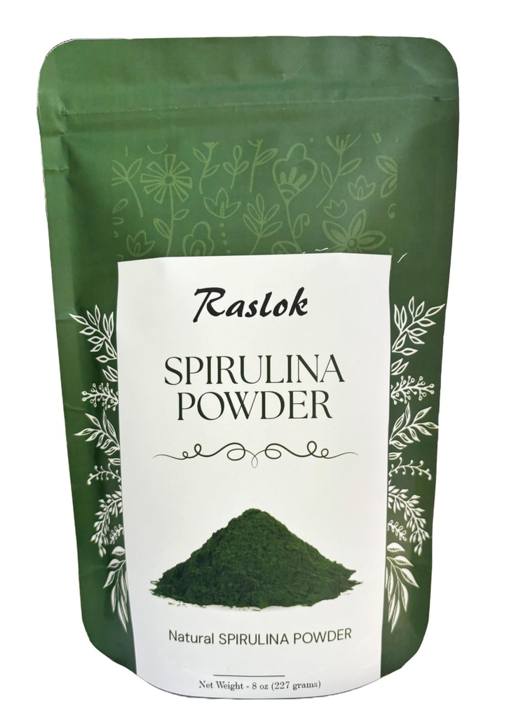 Pure Spirulina Pulver | Immununterstützung und Antioxidantien | Kein Filler & Non-GMO, Rich in Vegan Protein (8 Oz)