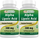 Best Naturals Alpha Lipsäure 300 mg 120 Kapseln (120 Count (Pack von 2))