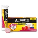 Vitamin C 1000mg (pro Portion) - Airborne Very Berry Effervescent Tablets (36 Anzahl in einer Box), Glutenfreie Immununterstützungsergänzung, Mit Vitaminen A C E, ZINC, Selen, Echinacea & Ginger