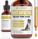 Natural Yeast Infection Treatment for Dogs | Helps to Support Itch & Inflammation Relief, & More | Dog Ear Infection Treatment | Dog Itch Relief | Dog Yeast Ear Infection Treatment | (2 Pack Bacon)