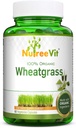 NutreeVit Pure Organic Wheatgrass Superfood Powder 500 mg (320 capsule)