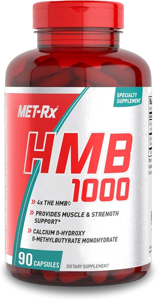 MET-Rx HMB 1000 Nahrungsergänzungskapseln, 90 Zähler