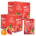 Ener-C Tangerine & Grapefruit Multivitamin Drink Mix, 1000mg Vitamina C, Non OGM, Vegan, Veri Succhi di Frutta, Supporto Immunità Naturale, Elettroliti, Gluten Free, 2-Packs di 30 (60 Conte)