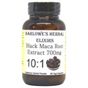 Barlowe's Herbal Elixirs Black Maca | Peruvian Maca Root Extract | 700 mg per Capsule | 60 capsule Veggie (Vegan, Kosher, Halal) | Bottiglia di vetro | Terze parti testate