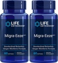 Estensione di vita Migra-EezeTM Formula standardizzata Butterbur-Ginger-Riboflavin, 60 Conte (Pack of 2)