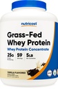 Nutricost Grass-Fed Whey Protein Concentrato (Vanilla) 5LBS - Undenatured, Non OGM, Gluten Free, Natural Flavors