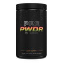 Poudre pré-entraînement PWDRS, tout pré-entraînement naturel pour l'énergie, la pompe, l'endurance et la force, avec caféine (Sour Gummy)