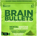 80mg Caffeina & 160mg L-teanina messa a fuoco che migliora l'energia chews (40 Serve) – Neuroscience Backed Nootropic Stack, Mental Acuity & Cognitive Support | Mint Matcha Flavor Brain Bullet