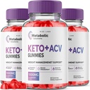 rize labs (Pack of 3 Soluzioni Metaboliche Keto+ACV Gummies per la perdita di peso avanzata, supplemento di formula avanzata, recensioni (180 Gummies)