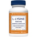La vitamina Shoppe L-Lysine 1000MG, Aminoacido essenziale, Supplemento per la cura del labbro, supporta la produzione di collagene e elastin, una volta al giorno (100 compresse)