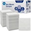 MED PRIDE 3x3 in Gauze Pads 200 Pack, Nonsterile, 4 Ply, Nonadherent Mesh Bandages, Absorbent Wound Care Dressing Schwamme