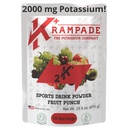Krampade Electrolytes Powder Potassium Supplement - 2000 mg K+, >2X Più dell'acqua di cocco | Rilievo della canapa e prevenzione | Polvere di idratazione