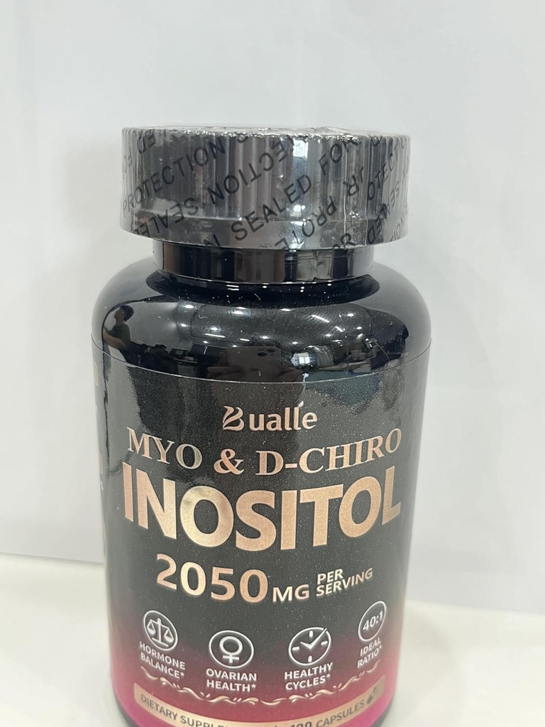 Bualle Myo-Inositol & D-Chiro Inositol Supplément (40:1) pour l'équilibre hormonal pour les femmes