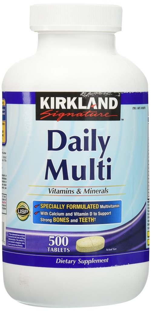 Kirkland Signature Daily Multi, 500 Tabletten (2 Pack)