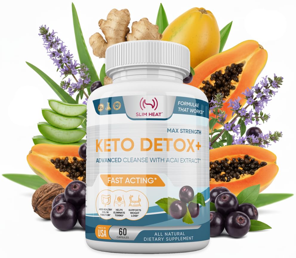 Detox Cleanse for Weight Loss - Natural Gut & Intestinal Cleanse Pills - Proprietary Blend with Psyllium Husk - Keto Detox for Women & Men - Non-GMO, NSF Certified, Made in USA - 60 Capsule
