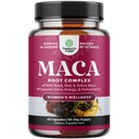 Capsules de racine de maca biologique pour les femmes - Potent supplément à base de plantes avec mélange d'amélioration féminine de racine de maca jaune rouge et noir - végétalien non certifié OGM et sans gluten sans couleur artificielle - 60ct