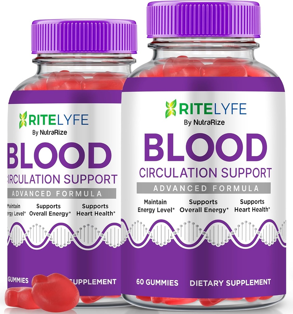 NutraRize (Pack of 2 RiteLyfe Gummies, Stabilizzatore naturale per mantenere livelli sani stabili e benessere generale, Formula RiteLyfe Gomitas Review (120 Gummies)