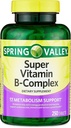 Convergence Spring Valley Super Vitamin B-Komplex Tabletten Nahrungsergänzung, 250 CountMetabolismus Unterstützung* Nahrungsergänzungsmittel