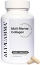 Marine Collagen Peptide - Marine Collagen für Frauen und Männer - Multi Collagen Peptide – Haar, Haut, Nägel & Gelenke – Multi Collagen Protein & Vitamine - Organische Collagen Peptide, 60 Collagen Capsules