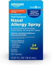Cura di base 24 ore Allergia spray nasale, Triamcinolone Acetonide 55 mcg per spray, Medicina allergia, Non-Drowsy, 0.57 fl oz (Pacchetto di 1)