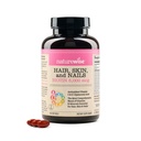 NatureWise Haarhaut und Nägel Vitamin, Biotin 5000mcg w / Hyaluronsäure, Kollagen für Frauen mit C, B-Komplex, D3, A, E, Eisen - Nicht-GVO, Glutenfrei - 150 Softgels