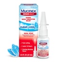 Mucinex Sinus-Max Nasal Spray Decongestant, 12 Hour Over-The-Counter Medication Nose Spray für Sinus Relief, Nasal Decongestants für Erwachsene & Sinus Congestion, Cooling Menthol, 0.75 Fl Oz