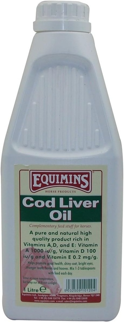Integratore di cavalli Cod olio di fegato 1 litro