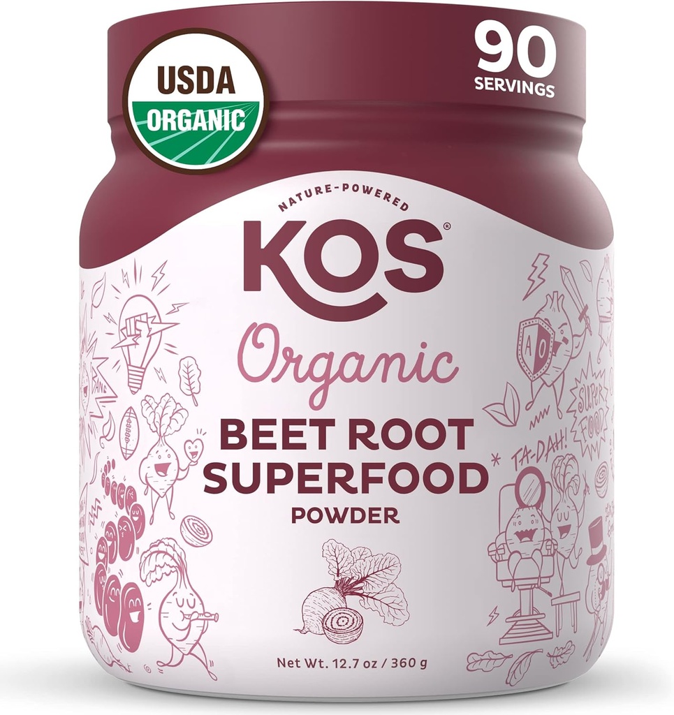 Poudre de racine de betterave biologique KOS - 90 portions (2pk Bundle)