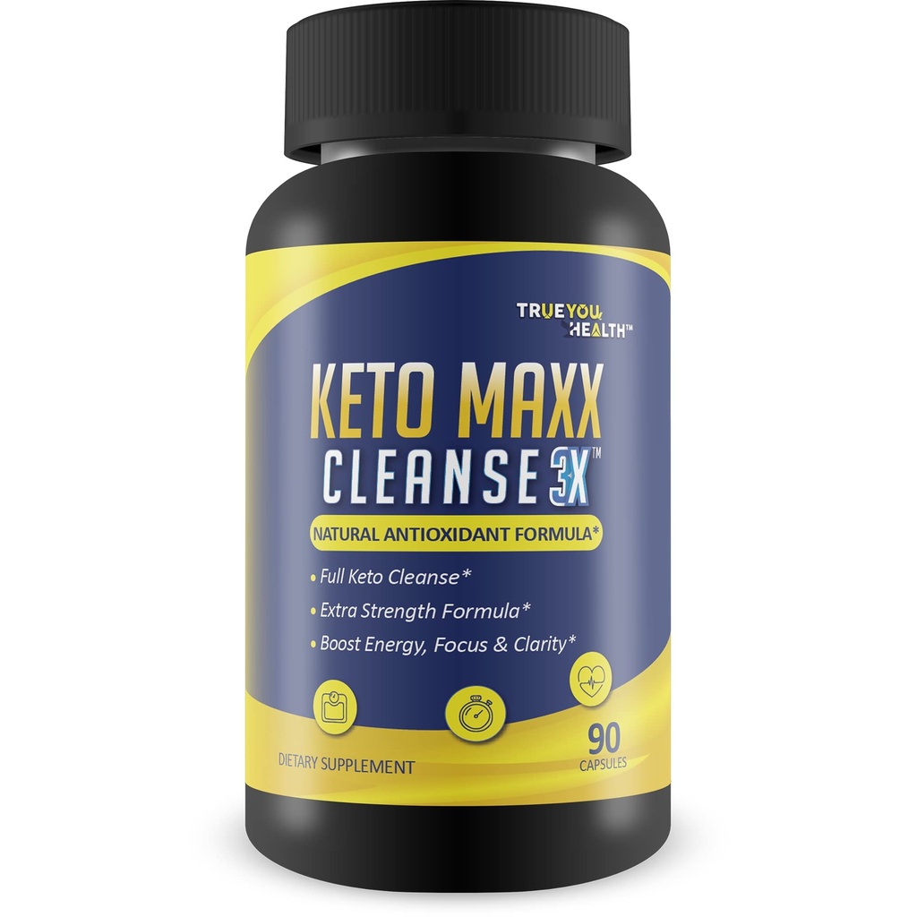 Keto Maxx Cleanse 3X - Detergente Keto Friendly - Alimentazione 90 giorni - Supporto Cleanse & Detox - Aiuto Rifiuti Flush, Tossine, & Impurità - Digestione di aiuti, Salute Gut, & Riduzione dell'infiammazione - Boost Energy