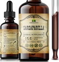 Extrait liquide de Sarsaparilla – Supplément à base de plantes Smilax officinalis – Sans OGM, sans alcool, sans gluten, sans racine naturelle – Bien-être traditionnel à base de plantes – Bouteille à goutte de 2 oz