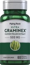 Piping Rock Graminex Blume Pollen Extrakt | 500mg | 60 Kapseln | Ergänzung für Männer und Frauen | Non-GMO, Gluten Kostenlos