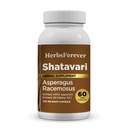 Herbsforever Shatavari Kapseln Premium Spargel Racemosus Supplement 40% Saponins 750 mg High-Potency Formula - 60 Vegetarische Kapseln Kräuter Wellness & Balance Support Non-GMO