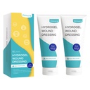 Dimora 2 Packs 6oz Hydrogel Primo soccorso Unguento, Bruciare injory Soothing Gel, Crema di riparazione della pelle per la combustione di emergenza, Incisioni postoperative, Bruises, Debridement Wound Care