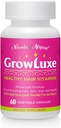 Nicole & Alyssa Growluxe Hair Skin and Nail Vitamin Supplement für Herren & Frauen - 60 Vegetarische Kapseln - Glutenfrei - Non-GMO - Made in USA - Unterstützt starke Nägel, Haar & Skin (Pack von 1)