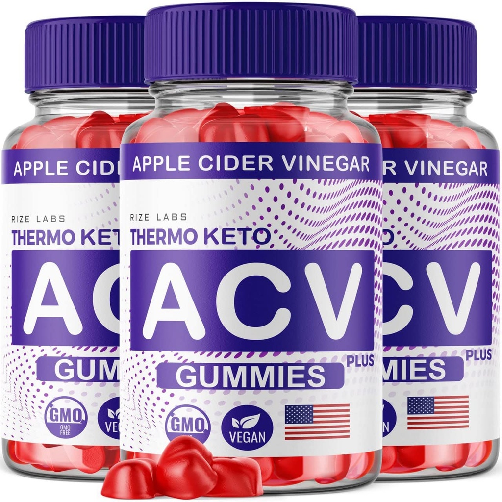 rize labs - Thermo Keto ACV Gummies per la perdita di peso avanzata con Aceto di sidro di mele, supplemento aiuta a ridurre il grasso della pancia, per la forza extra (180 Gummies)