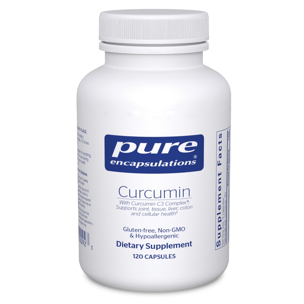 Encapsulations pures Curcumine - 500 mg - Soutient la santé articulaire et la santé du foie - Curcuma Longa Capsule - Non-OGM et végétalien - 120 Capsules