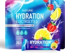 Elektrolyte Pulver Hydration Packets – Recovery Drink Mix mit Natrium, Kalium, Magnesium, Calcium, Vitamin C & Zink – Zuckerfrei, Keto, Non GMO & Vegan – Erdbeer-Lemonade – 32 Sticks