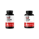 Fattore di forza L-teanina 200mg e la caffeina 200mg Supplemento Bundle per Stress sollievo, energia, messa a fuoco e prestazioni, 60 capsule e 100 compresse