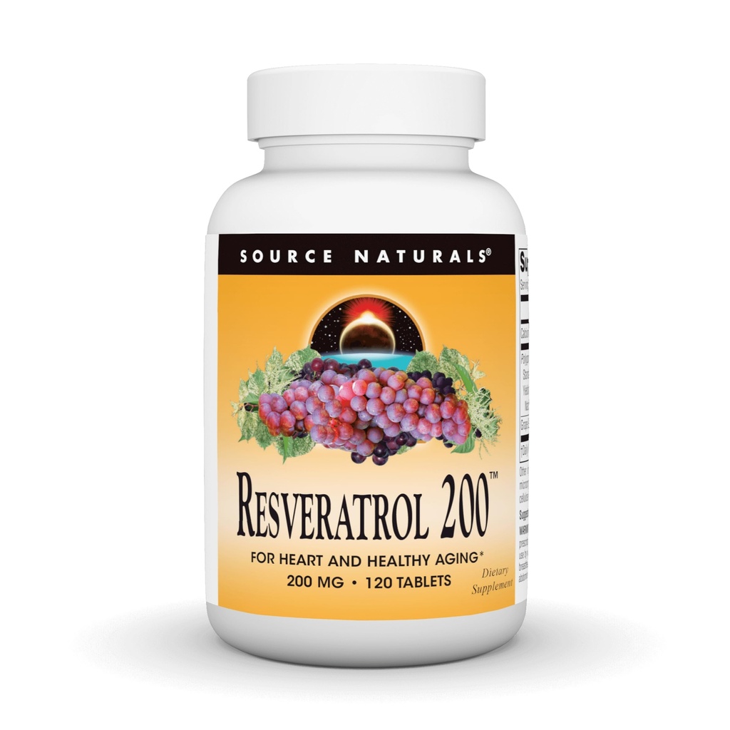 Quelle Naturals Resveratrol 200 für gesundes Altern*, 200 mg - 120 Tabletten