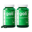 Goli SuperGreens Vitamina Gummy - 120 Conte - Vitamine e Minerali Essenziali - Plant-Based, Vegan, Gluten-Free & Gelatin Free - Salute dall'interno, Confezione da 2