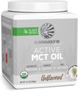 Sunwarrior Bio-MCT-Öl-Pulver-Ergänzung Medium-Chain-Triglyceride reine Kokosnuss | Keto USDA Zucker Soy Gluten Dairy Free Non-GMO | Unflavored 40 Servierungen Aktiv