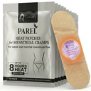 Kräuterzeit Hitzeaufnäher, Passiert für Low-Normal Flow (10 Pack) – 8hr langverzögernde, Drug-Free Heizaufnäher für Menstruationskrampen, Bloating & Back Tension – Haut-Safe, Strong Hold, On-The-Go Relief