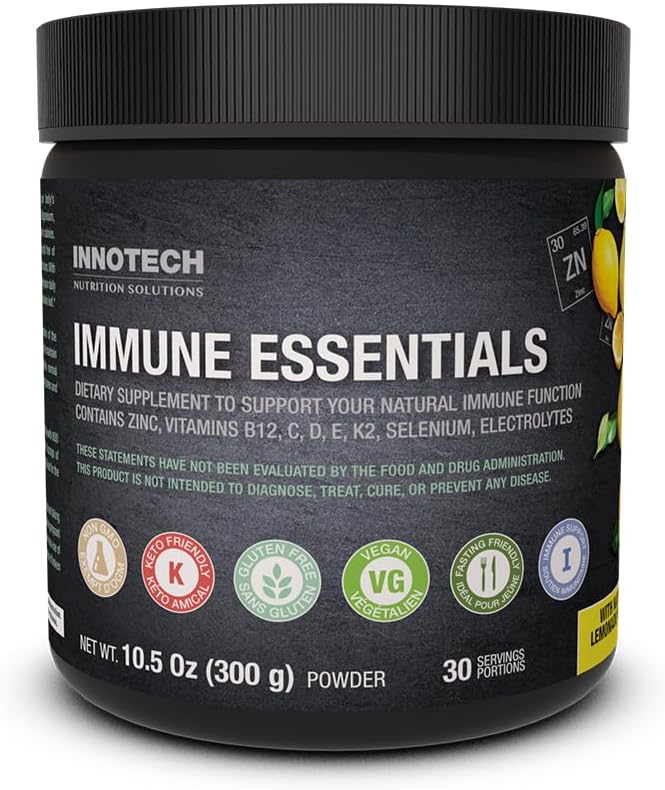 Innotech Nutrition Solutions Immune Essentials, 300 Gramm - Zitronengeschmack