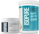 Ensemble de poudre de supplément de colostrum d'Isopure Bovine, traité délicatement, 90 portions + poudre de peptides de collagène d'Isopure,14 portions, non aromatisées, avec vitamine C, avec biotine