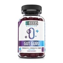 Zhou Gut Guru - Gummies de santé Gut pour les hommes et les femmes, Supplément de fibre prébiotique et probiotique pour la digestion et la santé Gut - 60 Gummies végétaliens