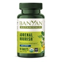 Banyan Botanicals Adrenal Nourish – Organic Adaptogen Supplement - Adrenal Support for Natural Energy with Organic Ashwagandha, Gokshura & Guduchi* – 90 Tablets – Non-GMO, Sustainable Sourced, Vegan